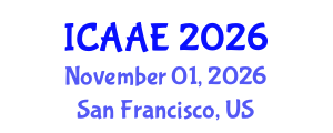 International Conference on Aerospace and Aviation Engineering (ICAAE) November 01, 2026 - San Francisco, United States International Conference on Aerospace and Aviation Engineering (ICAAE) November 01, 2026 - San Francisco, United States