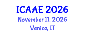 International Conference on Aerospace and Aviation Engineering (ICAAE) November 11, 2026 - Venice, Italy
