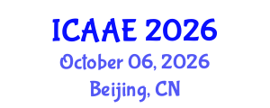 International Conference on Aerospace and Aviation Engineering (ICAAE) October 06, 2026 - Beijing, China International Conference on Aerospace and Aviation Engineering (ICAAE) October 06, 2026 - Beijing, China