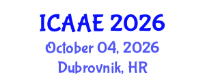 International Conference on Aerospace and Aviation Engineering (ICAAE) October 04, 2026 - Dubrovnik, Croatia International Conference on Aerospace and Aviation Engineering (ICAAE) October 04, 2026 - Dubrovnik, Croatia