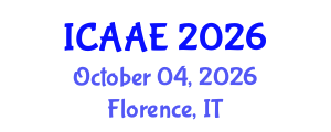 International Conference on Aerospace and Aviation Engineering (ICAAE) October 04, 2026 - Florence, Italy
