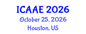 International Conference on Aerospace and Aviation Engineering (ICAAE) October 25, 2026 - Houston, United States International Conference on Aerospace and Aviation Engineering (ICAAE) October 25, 2026 - Houston, United States