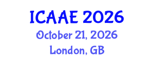 International Conference on Aerospace and Aviation Engineering (ICAAE) October 21, 2026 - London, United Kingdom International Conference on Aerospace and Aviation Engineering (ICAAE) October 21, 2026 - London, United Kingdom