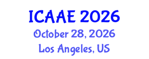 International Conference on Aerospace and Aviation Engineering (ICAAE) October 28, 2026 - Los Angeles, United States International Conference on Aerospace and Aviation Engineering (ICAAE) October 28, 2026 - Los Angeles, United States