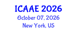 International Conference on Aerospace and Aviation Engineering (ICAAE) October 07, 2026 - New York, United States International Conference on Aerospace and Aviation Engineering (ICAAE) October 07, 2026 - New York, United States
