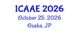 International Conference on Aerospace and Aviation Engineering (ICAAE) October 25, 2026 - Osaka, Japan International Conference on Aerospace and Aviation Engineering (ICAAE) October 25, 2026 - Osaka, Japan