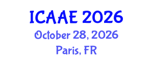 International Conference on Aerospace and Aviation Engineering (ICAAE) October 28, 2026 - Paris, France