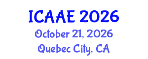 International Conference on Aerospace and Aviation Engineering (ICAAE) October 21, 2026 - Quebec City, Canada