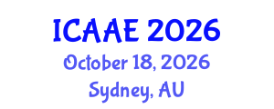 International Conference on Aerospace and Aviation Engineering (ICAAE) October 18, 2026 - Sydney, Australia International Conference on Aerospace and Aviation Engineering (ICAAE) October 18, 2026 - Sydney, Australia