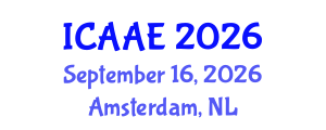 International Conference on Aerospace and Aviation Engineering (ICAAE) September 16, 2026 - Amsterdam, Netherlands International Conference on Aerospace and Aviation Engineering (ICAAE) September 16, 2026 - Amsterdam, Netherlands