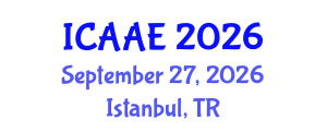 International Conference on Aerospace and Aviation Engineering (ICAAE) September 27, 2026 - Istanbul, Turkey