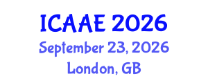 International Conference on Aerospace and Aviation Engineering (ICAAE) September 23, 2026 - London, United Kingdom International Conference on Aerospace and Aviation Engineering (ICAAE) September 23, 2026 - London, United Kingdom