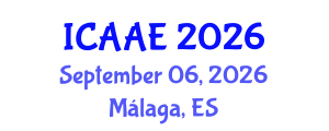 International Conference on Aerospace and Aviation Engineering (ICAAE) September 06, 2026 - Málaga, Spain