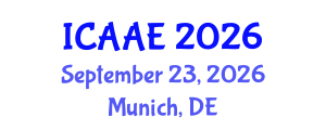 International Conference on Aerospace and Aviation Engineering (ICAAE) September 23, 2026 - Munich, Germany International Conference on Aerospace and Aviation Engineering (ICAAE) September 23, 2026 - Munich, Germany