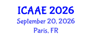 International Conference on Aerospace and Aviation Engineering (ICAAE) September 20, 2026 - Paris, France