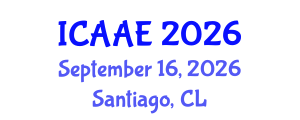 International Conference on Aerospace and Aviation Engineering (ICAAE) September 16, 2026 - Santiago, Chile International Conference on Aerospace and Aviation Engineering (ICAAE) September 16, 2026 - Santiago, Chile