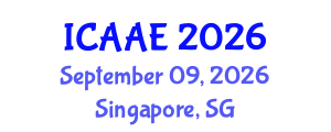 International Conference on Aerospace and Aviation Engineering (ICAAE) September 09, 2026 - Singapore, Singapore