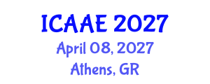 International Conference on Aerospace and Aviation Engineering (ICAAE) April 08, 2027 - Athens, Greece International Conference on Aerospace and Aviation Engineering (ICAAE) April 08, 2027 - Athens, Greece