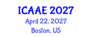 International Conference on Aerospace and Aviation Engineering (ICAAE) April 22, 2027 - Boston, United States International Conference on Aerospace and Aviation Engineering (ICAAE) April 22, 2027 - Boston, United States