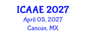 International Conference on Aerospace and Aviation Engineering (ICAAE) April 05, 2027 - Cancún, Mexico International Conference on Aerospace and Aviation Engineering (ICAAE) April 05, 2027 - Cancún, Mexico