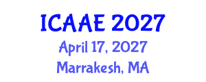 International Conference on Aerospace and Aviation Engineering (ICAAE) April 17, 2027 - Marrakesh, Morocco International Conference on Aerospace and Aviation Engineering (ICAAE) April 17, 2027 - Marrakesh, Morocco