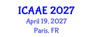 International Conference on Aerospace and Aviation Engineering (ICAAE) April 19, 2027 - Paris, France