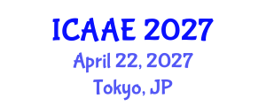 International Conference on Aerospace and Aviation Engineering (ICAAE) April 22, 2027 - Tokyo, Japan International Conference on Aerospace and Aviation Engineering (ICAAE) April 22, 2027 - Tokyo, Japan