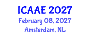 International Conference on Aerospace and Aviation Engineering (ICAAE) February 08, 2027 - Amsterdam, Netherlands International Conference on Aerospace and Aviation Engineering (ICAAE) February 08, 2027 - Amsterdam, Netherlands
