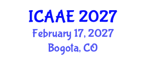 International Conference on Aerospace and Aviation Engineering (ICAAE) February 17, 2027 - Bogota, Colombia International Conference on Aerospace and Aviation Engineering (ICAAE) February 17, 2027 - Bogota, Colombia