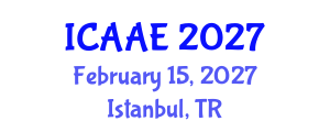 International Conference on Aerospace and Aviation Engineering (ICAAE) February 15, 2027 - Istanbul, Turkey International Conference on Aerospace and Aviation Engineering (ICAAE) February 15, 2027 - Istanbul, Turkey