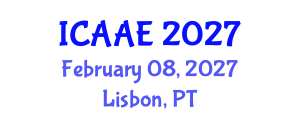 International Conference on Aerospace and Aviation Engineering (ICAAE) February 08, 2027 - Lisbon, Portugal International Conference on Aerospace and Aviation Engineering (ICAAE) February 08, 2027 - Lisbon, Portugal