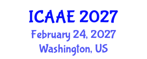 International Conference on Aerospace and Aviation Engineering (ICAAE) February 24, 2027 - Washington, United States International Conference on Aerospace and Aviation Engineering (ICAAE) February 24, 2027 - Washington, United States