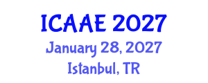 International Conference on Aerospace and Aviation Engineering (ICAAE) January 28, 2027 - Istanbul, Turkey International Conference on Aerospace and Aviation Engineering (ICAAE) January 28, 2027 - Istanbul, Turkey