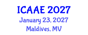 International Conference on Aerospace and Aviation Engineering (ICAAE) January 23, 2027 - Maldives, Maldives International Conference on Aerospace and Aviation Engineering (ICAAE) January 23, 2027 - Maldives, Maldives