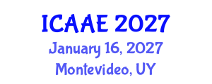 International Conference on Aerospace and Aviation Engineering (ICAAE) January 16, 2027 - Montevideo, Uruguay International Conference on Aerospace and Aviation Engineering (ICAAE) January 16, 2027 - Montevideo, Uruguay