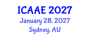 International Conference on Aerospace and Aviation Engineering (ICAAE) January 28, 2027 - Sydney, Australia International Conference on Aerospace and Aviation Engineering (ICAAE) January 28, 2027 - Sydney, Australia