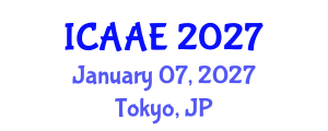 International Conference on Aerospace and Aviation Engineering (ICAAE) January 07, 2027 - Tokyo, Japan International Conference on Aerospace and Aviation Engineering (ICAAE) January 07, 2027 - Tokyo, Japan