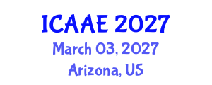 International Conference on Aerospace and Aviation Engineering (ICAAE) March 03, 2027 - Arizona, United States International Conference on Aerospace and Aviation Engineering (ICAAE) March 03, 2027 - Arizona, United States