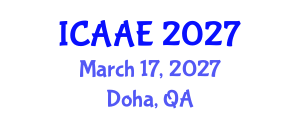 International Conference on Aerospace and Aviation Engineering (ICAAE) March 17, 2027 - Doha, Qatar International Conference on Aerospace and Aviation Engineering (ICAAE) March 17, 2027 - Doha, Qatar