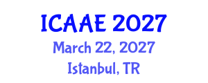 International Conference on Aerospace and Aviation Engineering (ICAAE) March 22, 2027 - Istanbul, Turkey International Conference on Aerospace and Aviation Engineering (ICAAE) March 22, 2027 - Istanbul, Turkey