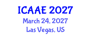 International Conference on Aerospace and Aviation Engineering (ICAAE) March 24, 2027 - Las Vegas, United States International Conference on Aerospace and Aviation Engineering (ICAAE) March 24, 2027 - Las Vegas, United States