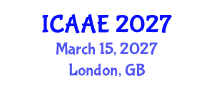 International Conference on Aerospace and Aviation Engineering (ICAAE) March 15, 2027 - London, United Kingdom International Conference on Aerospace and Aviation Engineering (ICAAE) March 15, 2027 - London, United Kingdom