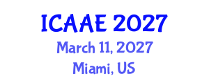 International Conference on Aerospace and Aviation Engineering (ICAAE) March 11, 2027 - Miami, United States International Conference on Aerospace and Aviation Engineering (ICAAE) March 11, 2027 - Miami, United States