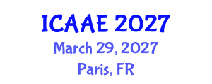International Conference on Aerospace and Aviation Engineering (ICAAE) March 29, 2027 - Paris, France