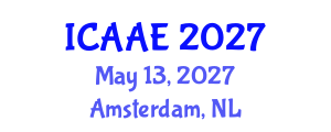 International Conference on Aerospace and Aviation Engineering (ICAAE) May 13, 2027 - Amsterdam, Netherlands International Conference on Aerospace and Aviation Engineering (ICAAE) May 13, 2027 - Amsterdam, Netherlands