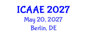 International Conference on Aerospace and Aviation Engineering (ICAAE) May 20, 2027 - Berlin, Germany International Conference on Aerospace and Aviation Engineering (ICAAE) May 20, 2027 - Berlin, Germany