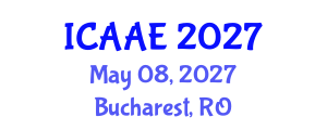 International Conference on Aerospace and Aviation Engineering (ICAAE) May 08, 2027 - Bucharest, Romania International Conference on Aerospace and Aviation Engineering (ICAAE) May 08, 2027 - Bucharest, Romania