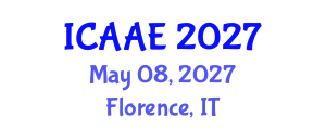 International Conference on Aerospace and Aviation Engineering (ICAAE) May 08, 2027 - Florence, Italy