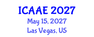 International Conference on Aerospace and Aviation Engineering (ICAAE) May 15, 2027 - Las Vegas, United States International Conference on Aerospace and Aviation Engineering (ICAAE) May 15, 2027 - Las Vegas, United States