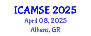 International Conference on Aerospace and Mechanical Systems Engineering (ICAMSE) April 08, 2025 - Athens, Greece